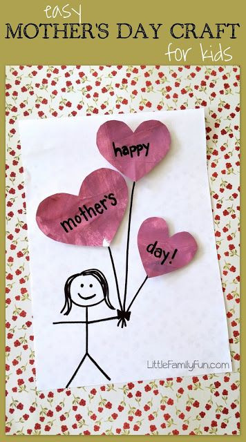Mother'S Day Kid Craft Gift Ideas
 Easy Mothers Day Craft for Kids So cute
