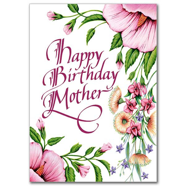 Mothers Birthday Card
 Happy Birthday Mother Birthday Card