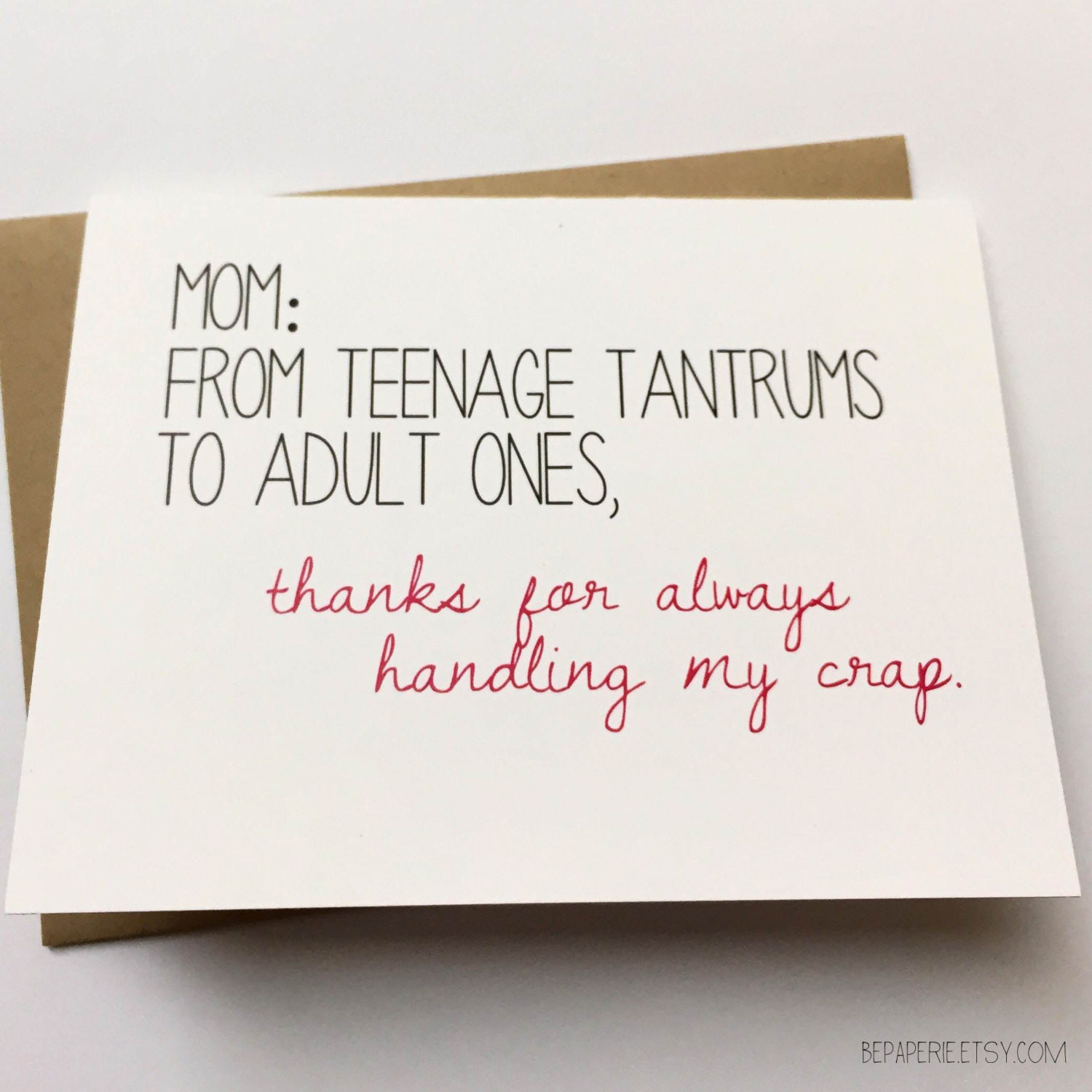 Mothers Birthday Card
 Mom Card Funny Card for Mom Mom Birthday Card Funny