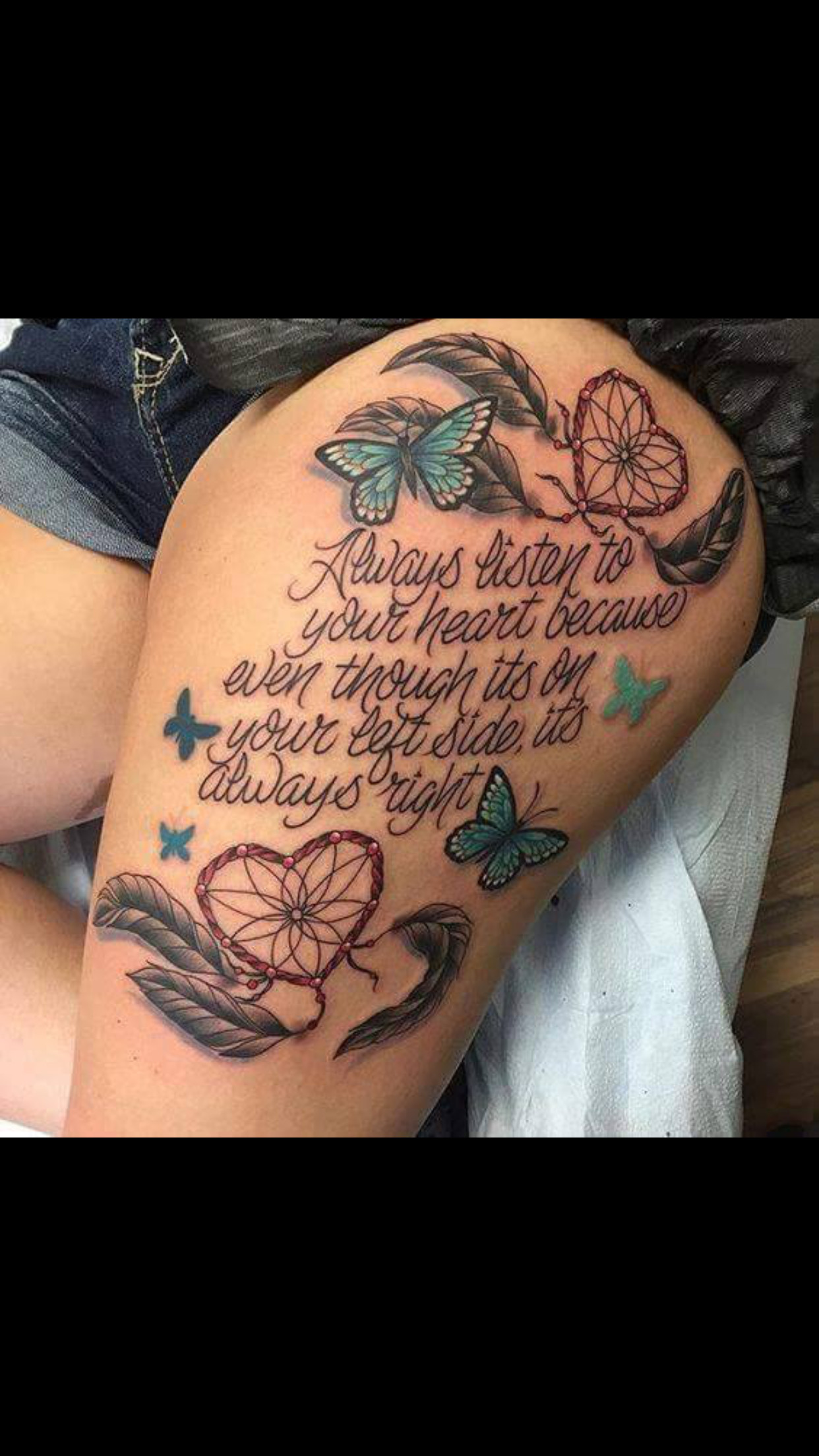Motivational Tattoos Quotes
 25 Inspiring Quote Tattoos Thigh for Females