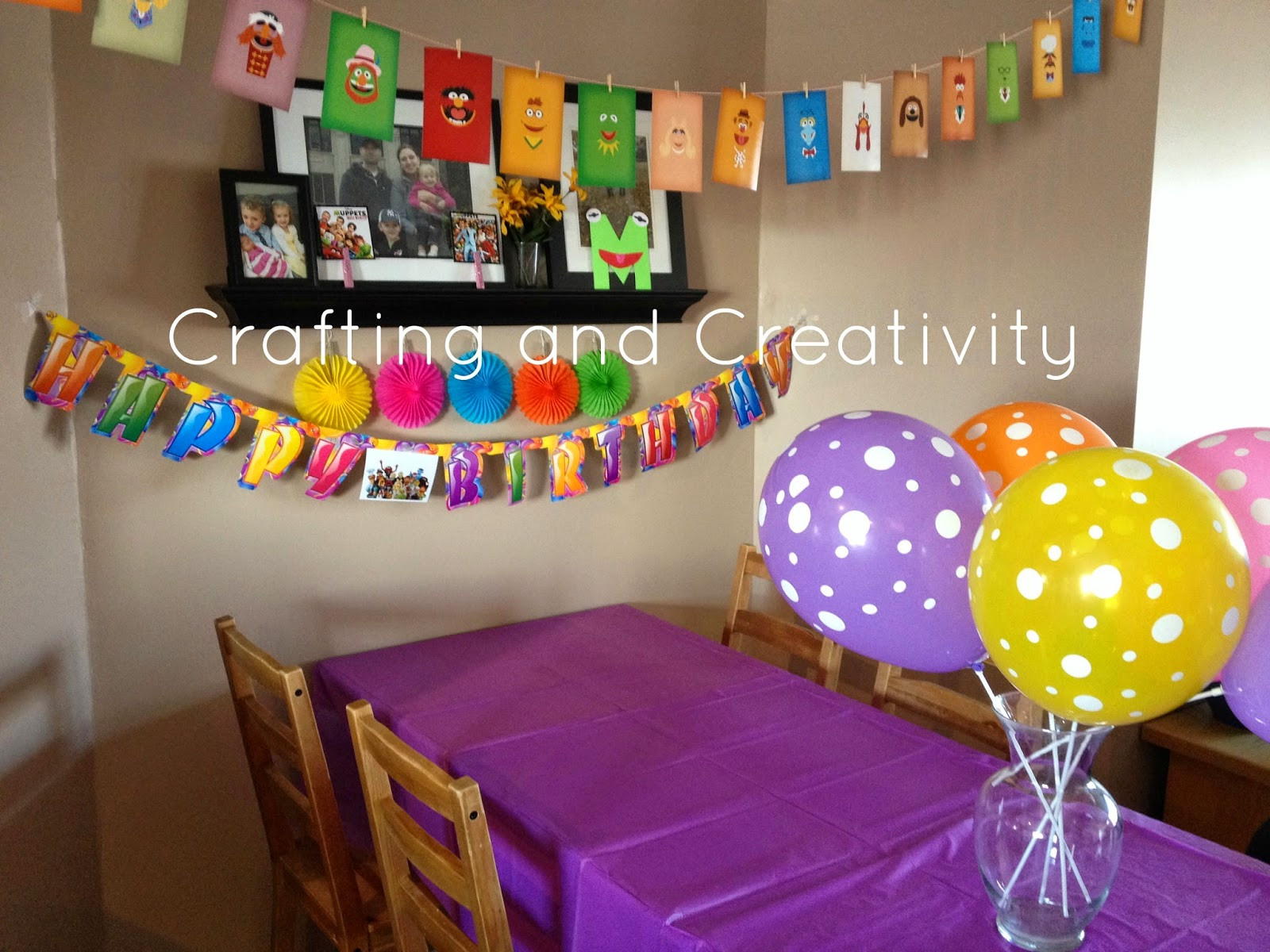 Muppets Birthday Party
 Crafting and Creativity My Daughter s 4th Birthday Party