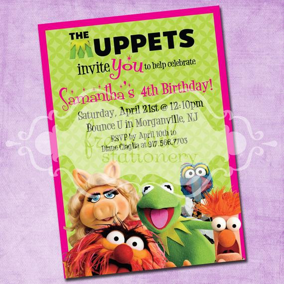 Muppets Birthday Party
 The Muppets Birthday Invitation