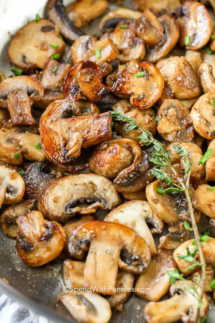 Mushroom Side Dishes
 Sauteed Mushrooms with Garlic Spend With Pennies