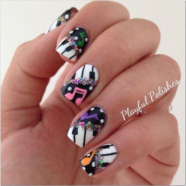 Music Nail Designs
 Music Manicure for You to Rock Pretty Designs