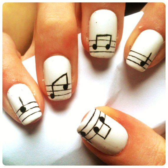 Music Nail Designs
 The Style Book Show Your Beauty with Nail Arts