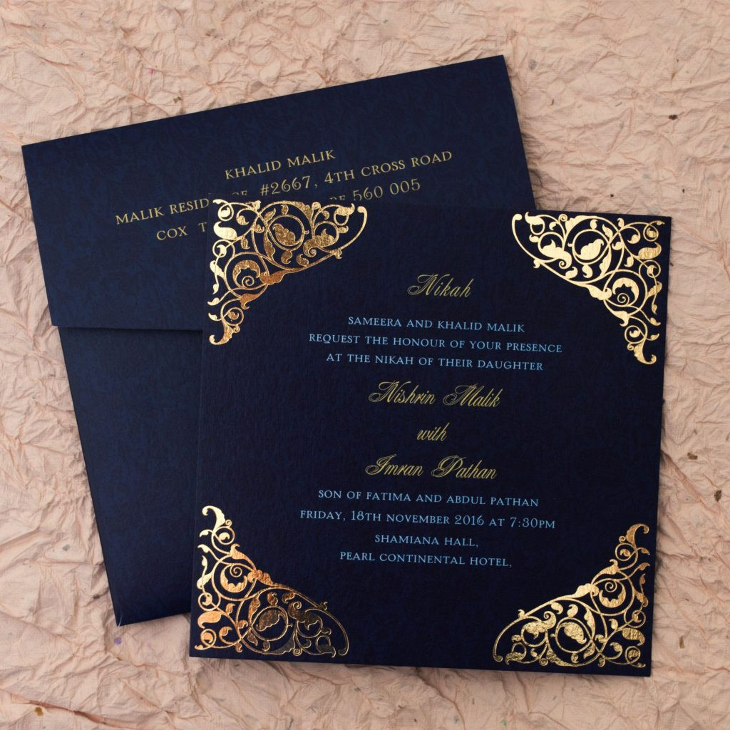 Muslim Wedding Invitations
 Shopping For Wedding Cards Know Where To Get The Best In
