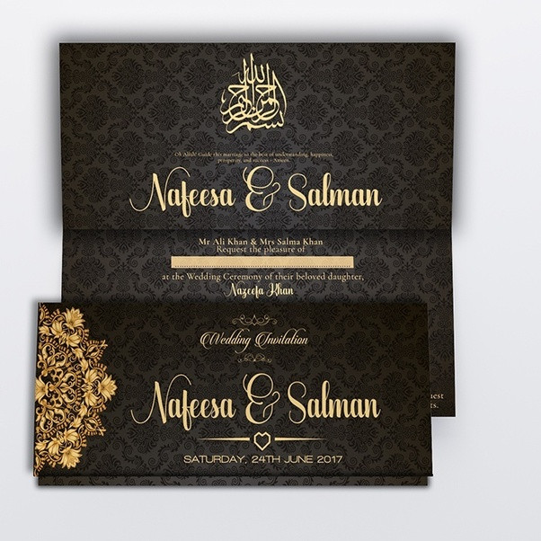Muslim Wedding Invitations
 What are the most innovative wedding invitation cards Quora