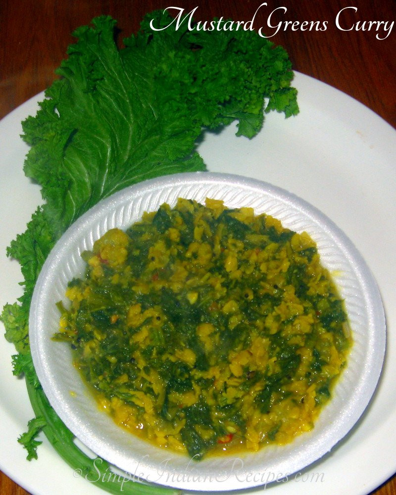 Mustard Greens Indian Recipes
 Mustard Greens Curry