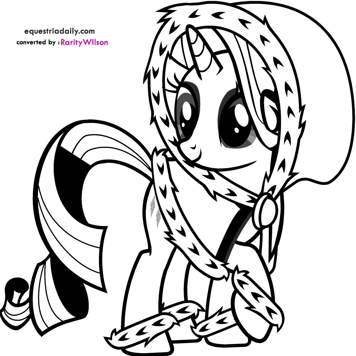 My Little Pony Baby Coloring Pages
 My Little Pony Rarity Coloring Pages