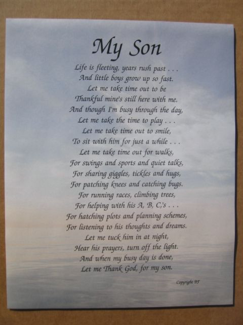 My Son Graduation Quotes
 poems about a son Google Search Soul food