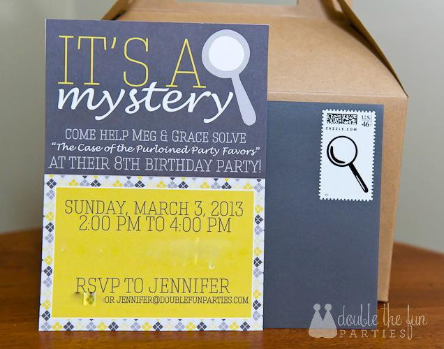 Mystery Birthday Party
 My Parties Nancy Drew Mystery 8th Birthday Party