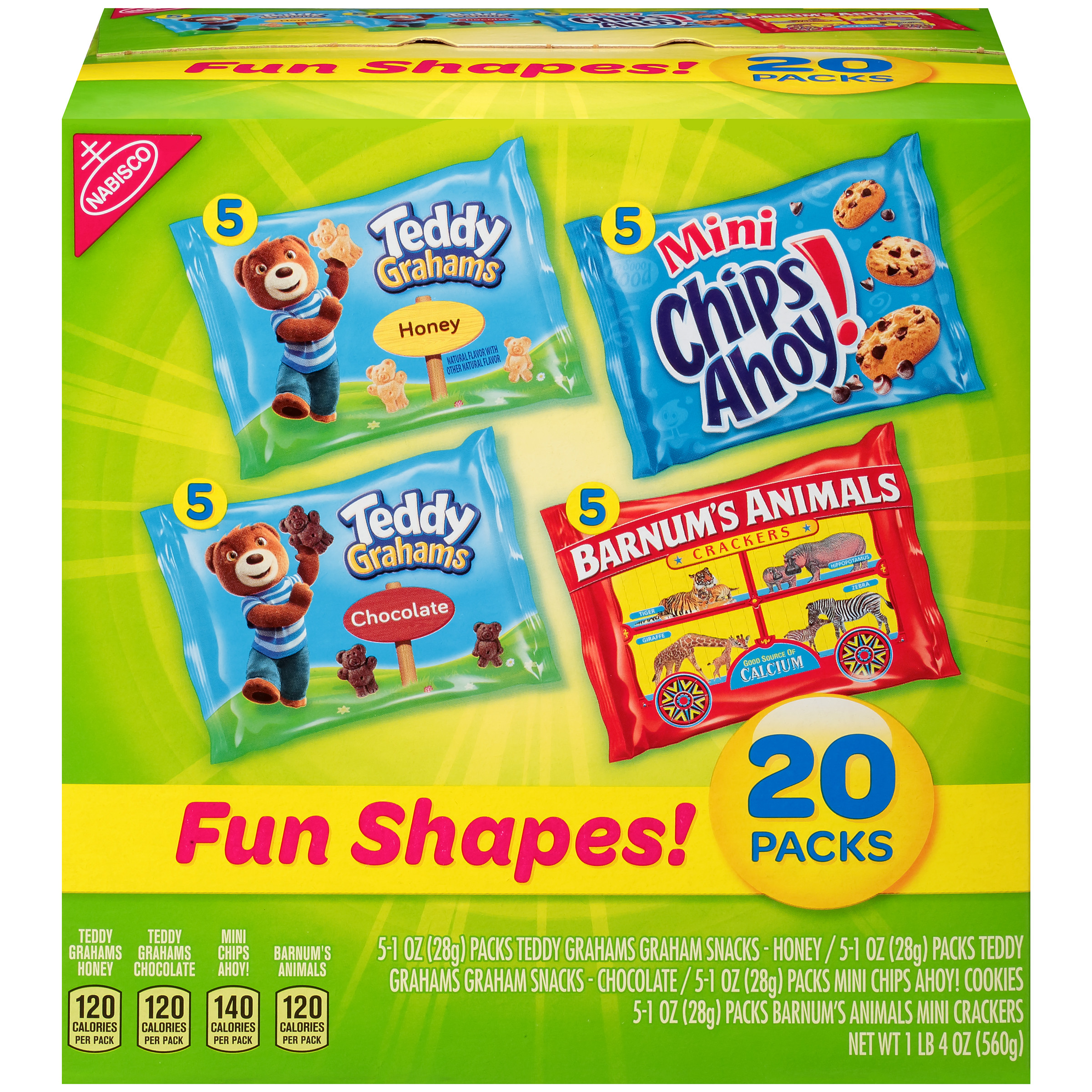 Nabisco Snack Crackers
 Nabisco Fun Shapes Cookies & Crackers Variety Pack 1 Oz