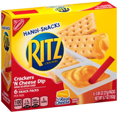 Nabisco Snack Crackers
 Nabisco Handi Snacks Ritz Crackers N Cheese Dip 5 7 Oz