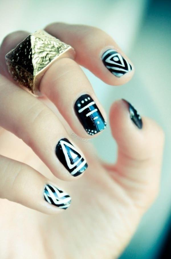 Nail Art And Design
 Fabulous White and Black Nail Art Designs That Will Charm