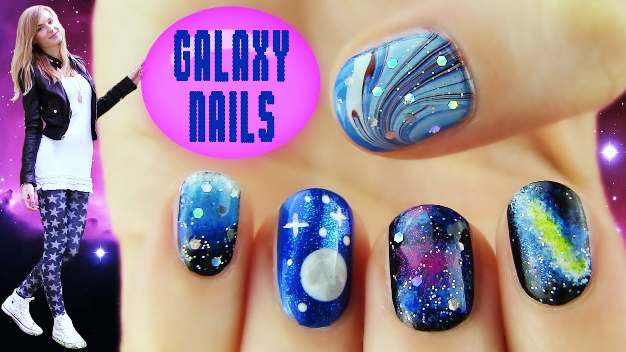 Nail Art And Design
 Galaxy Nails 5 Galaxy Nail Art Designs & Ideas