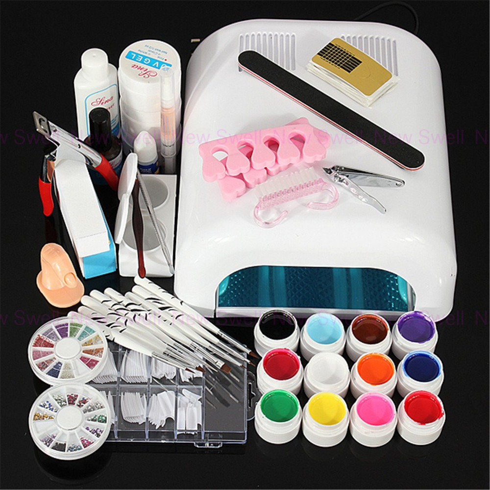 Nail Art Design Kit
 Pro 36W White UV Dryer Curing Promotion Lamp Gel Polish