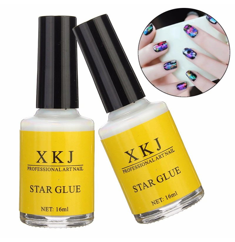 Nail Art Glue
 White Glue Nail Art Transfer Tips Adhesive Galaxy Star