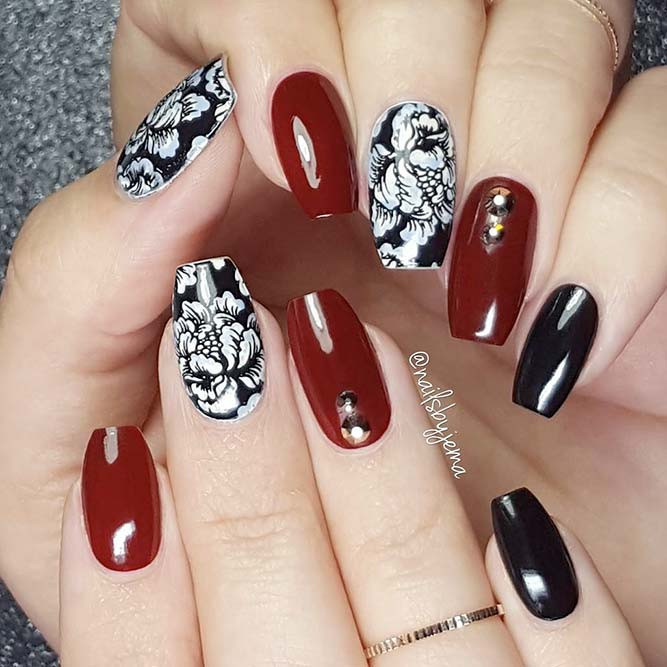 Nail Designs Burgundy
 21 Stunning Burgundy Nails Designs That will Conquer Your