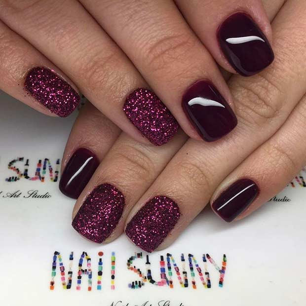 Nail Designs Burgundy
 43 Chic Burgundy Nails You ll Fall in Love With