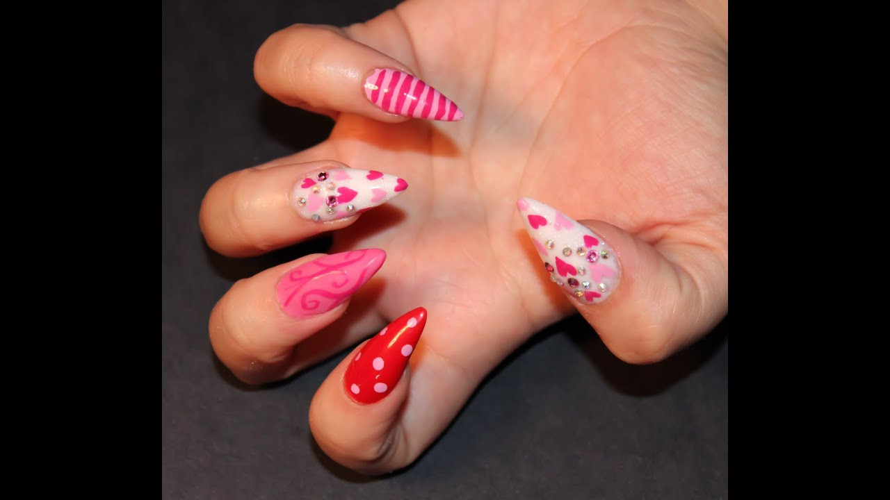 Nail Designs For Valentines
 Easy Valentines Day Nails