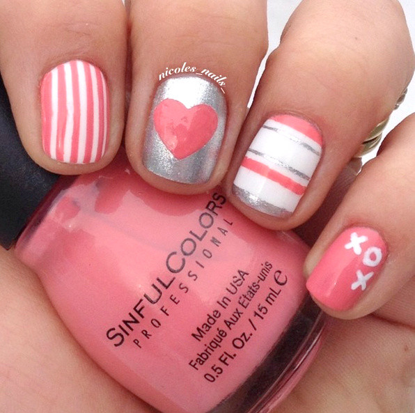 Nail Designs For Valentines
 21 Crazy Cute Valentine s Day NAIL ART IDEAS