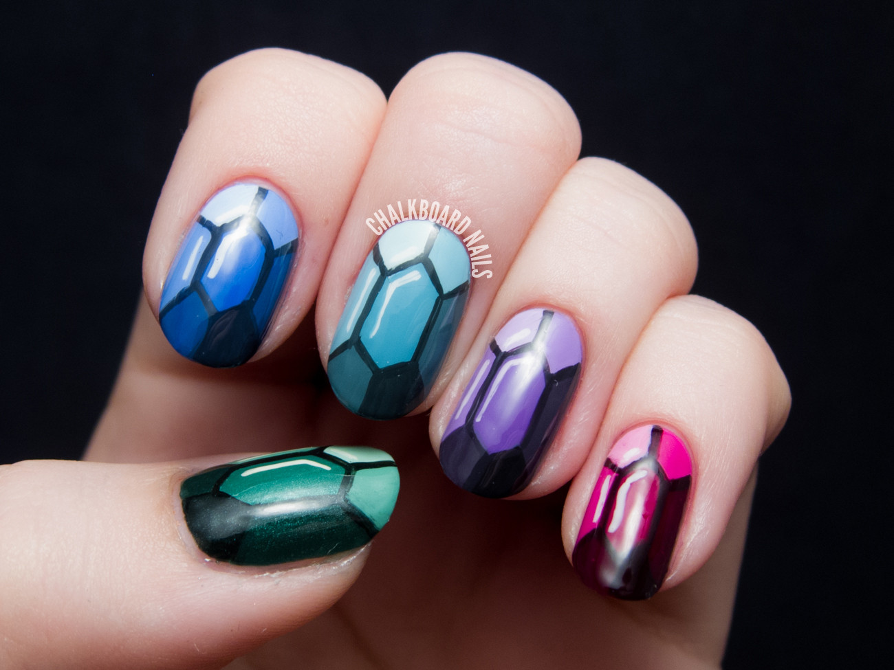 Nail Designs With Jewels
 TUTORIAL Precious Gems Nail Art Inspired by The Ring and