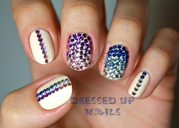 Nail Designs With Jewels
 35 Cool 3D Nail Art Hative