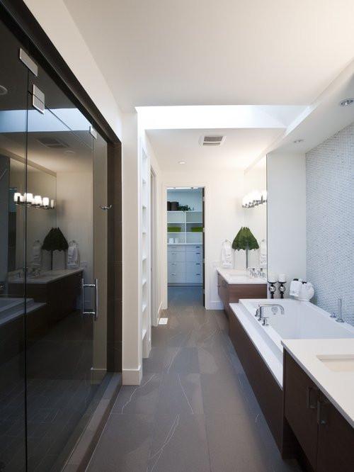 Narrow Master Bathroom
 Narrow Bathroom Home Design Ideas Renovations & s