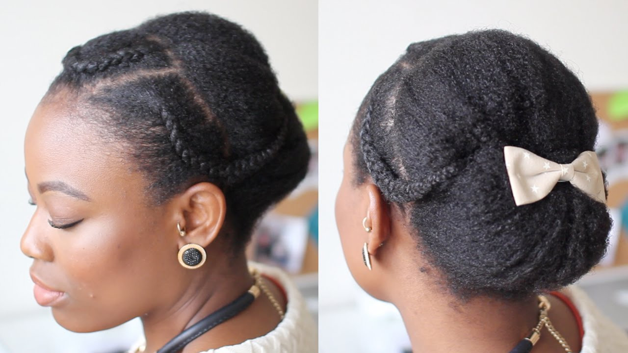 Natural Hairstyles Updo
 Elegant updo for natural hair