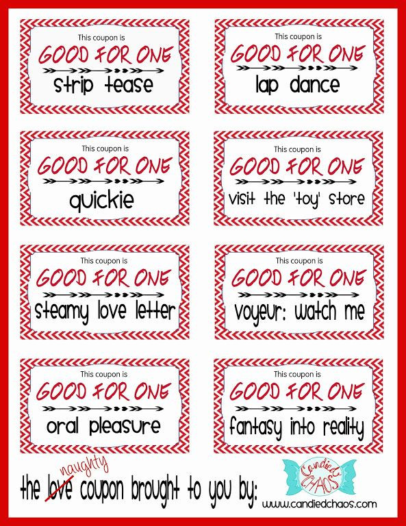 Naughty Gift Ideas For Boyfriend
 The Love Coupon Book by Can d Chaos