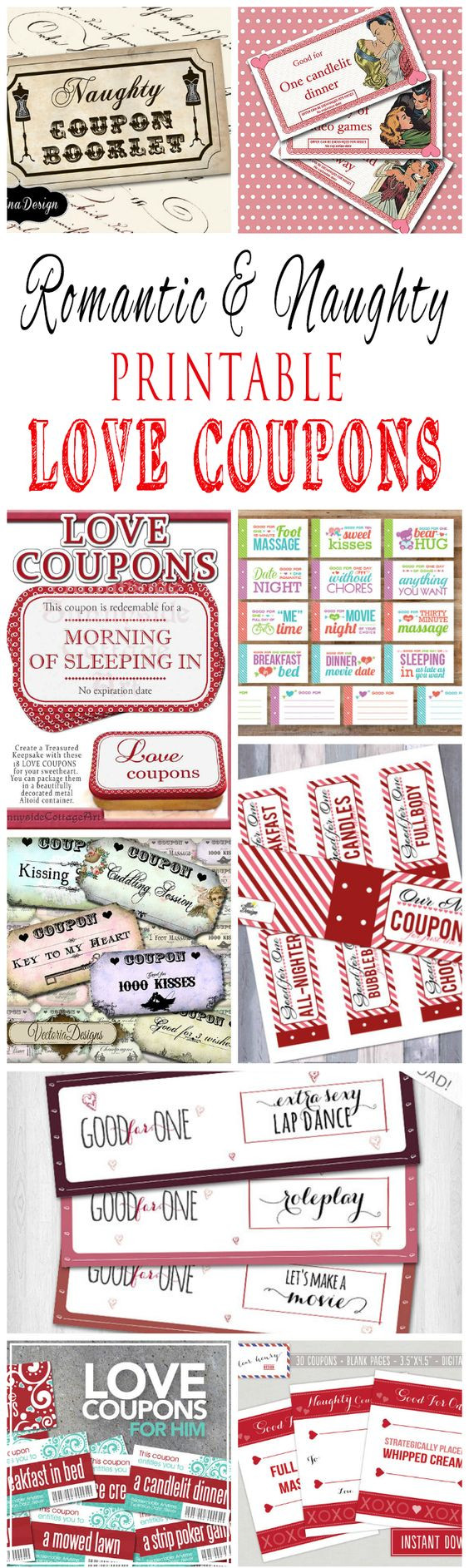 Naughty Gift Ideas For Boyfriend
 Romantic And Naughty Printable Love Coupons For Him