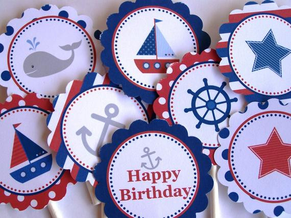 Nautical Birthday Decorations
 Nautical Party Decorations Printable Party Rounds 8