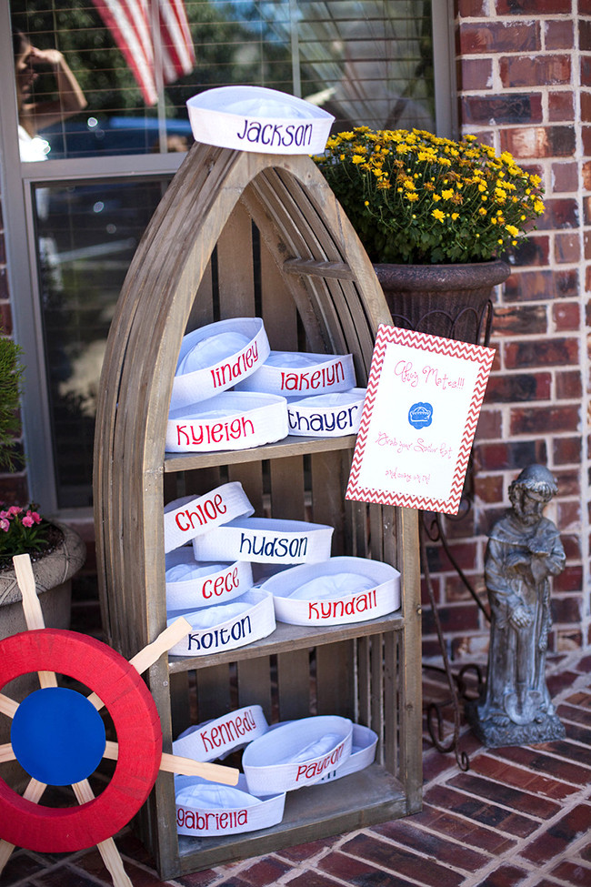 Nautical Birthday Decorations
 Nautical party for a first birthday