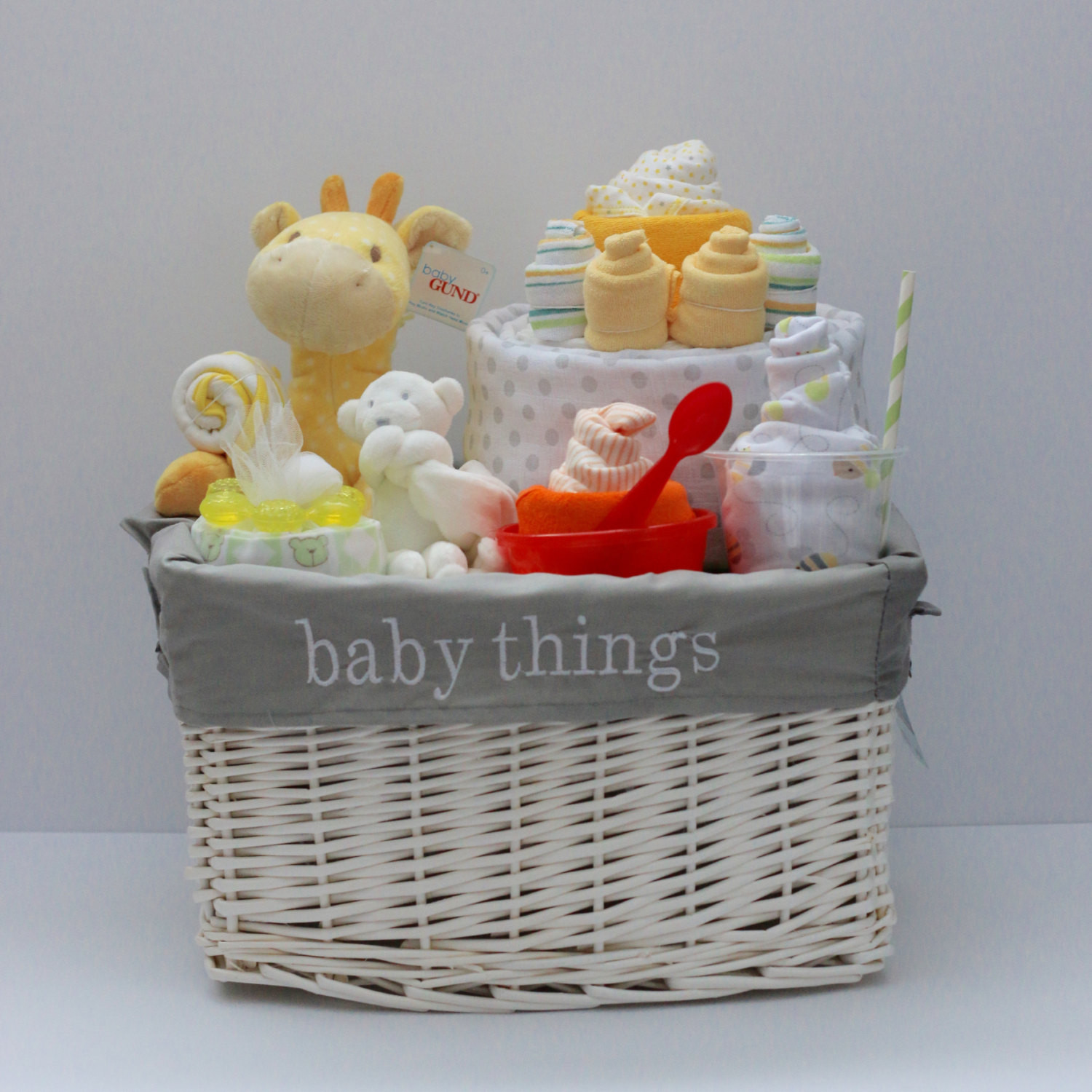 Neat Baby Gifts
 Gender Neutral Baby Gift Basket Baby Shower Gift Unique Baby