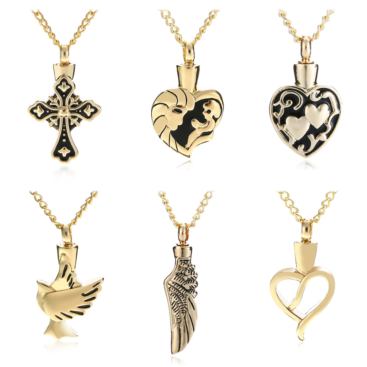 Necklaces For Ashes After Cremation
 Aliexpress Buy Charms Love Heart Necklace Memorial