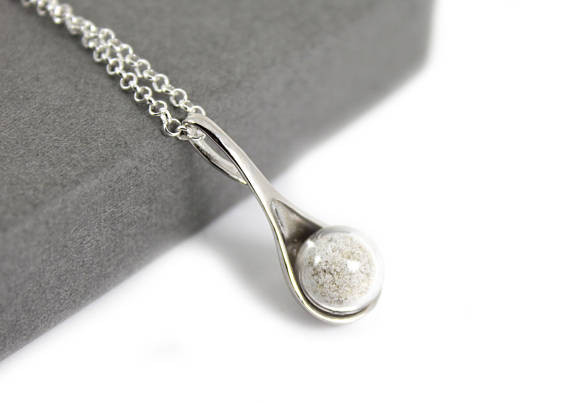 Necklaces For Ashes After Cremation
 Sterling Silver Memorial Cremation Ash Necklace Keepsake