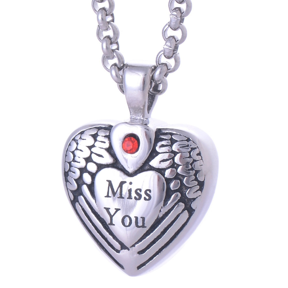 Necklaces For Ashes After Cremation
 316L Stainless Steel Pet Urns Cremation Jewelry Ashes