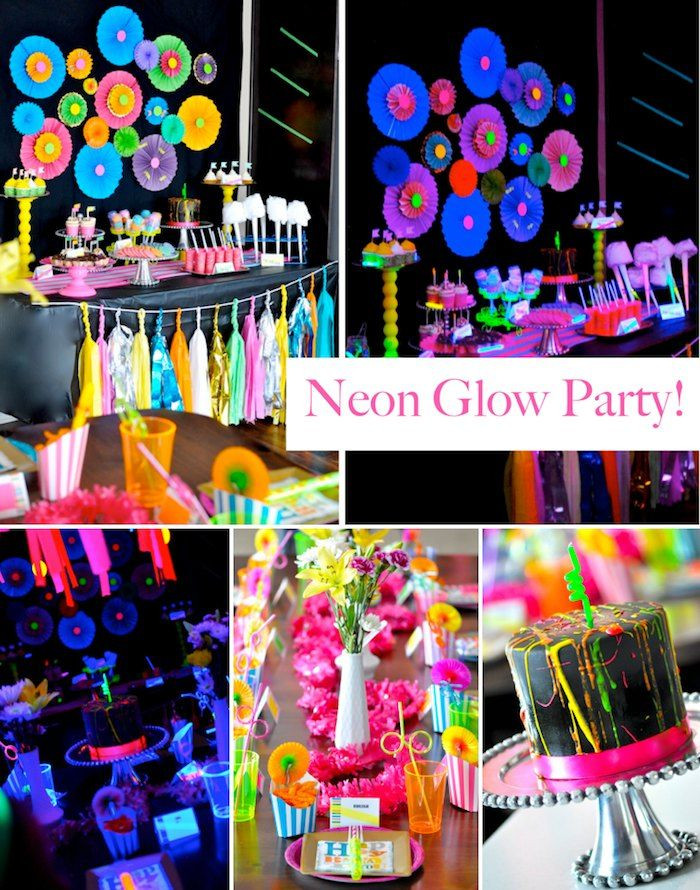 Neon Birthday Party
 5 Unique Birthday Party Ideas for Kids
