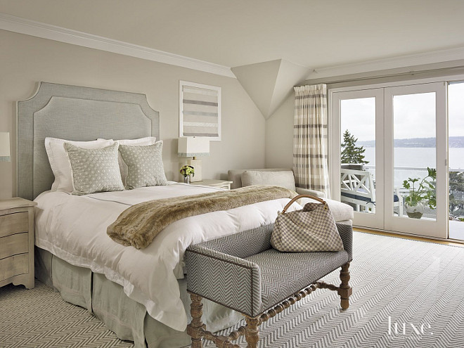 Neutral Bedroom Color
 Beach House with Serene Interiors Home Bunch Interior