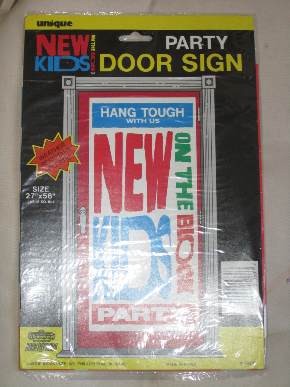 New Kids On The Block Block Party
 New Kids on the Block Party Door Sign