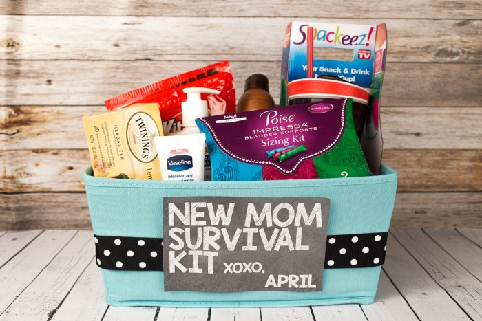 New Mother Gift Ideas
 New Mom Survival Kit
