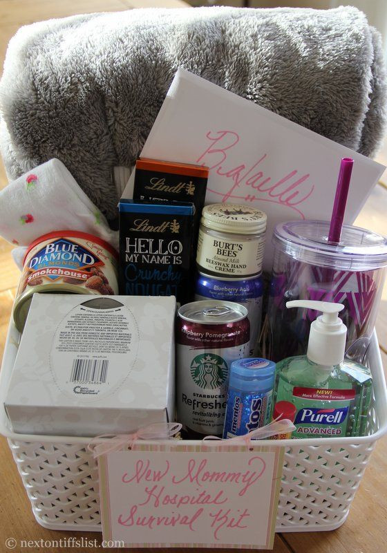 New Mother Gift Ideas
 New Mommy Hospital Survival Kit or New Mommy Home from