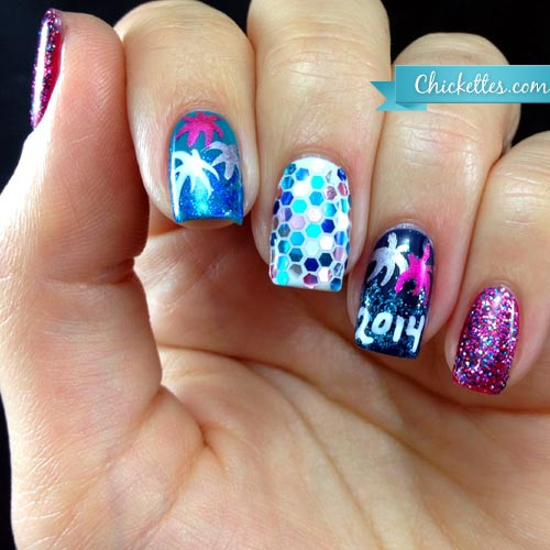 New Years Eve Nail Art
 New Year’s Eve Nails 2014 – Chickettes Soak f Gel