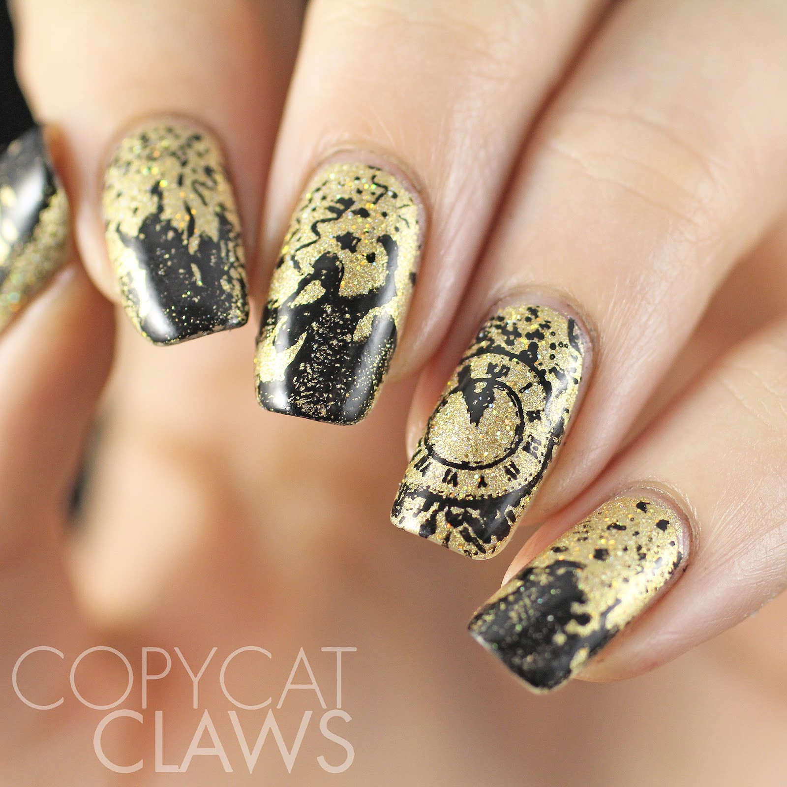 New Years Nail Designs 2020
 Copycat Claws Sunday Stamping Happy New Year 2015