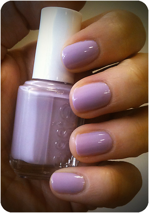 Nice Summer Nail Colors
 Lilac Nails Essie Nice is Nice Beauty and the Brunette