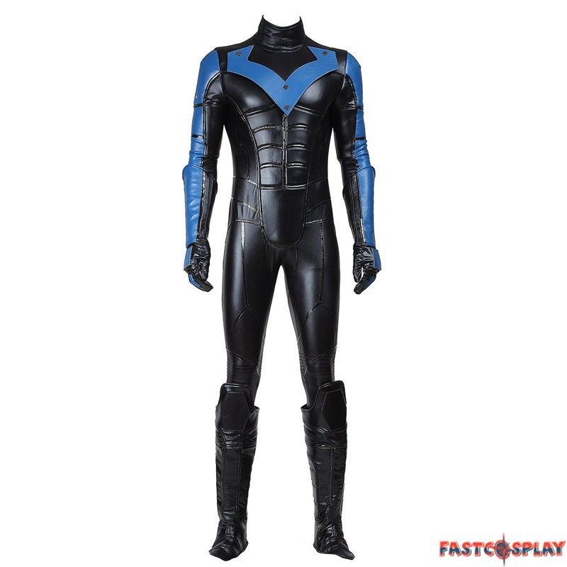 Nightwing Costume DIY
 Arkham City Nightwing Cosplay Costumes Outfit