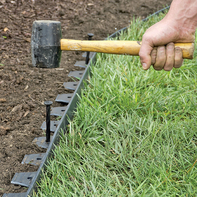 No Digging Landscape Edging
 EasyFlex™ No Dig Garden Edging 50 Metal Landscaping Edging