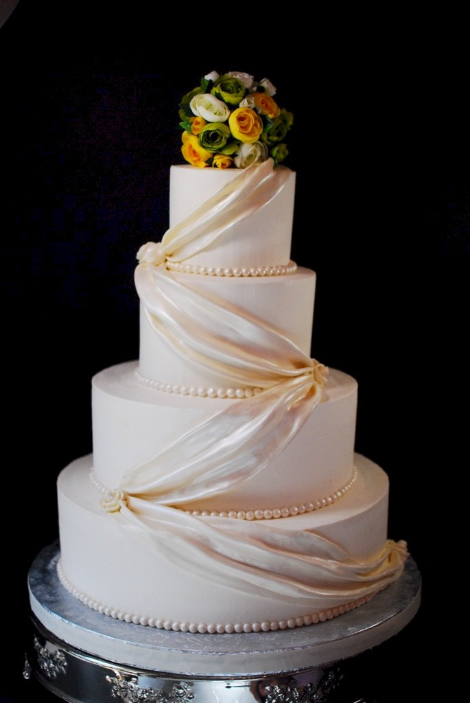 No Fondant Wedding Cakes
 Cup a Dee Cakes Blog Fondant Swag Wedding Cake