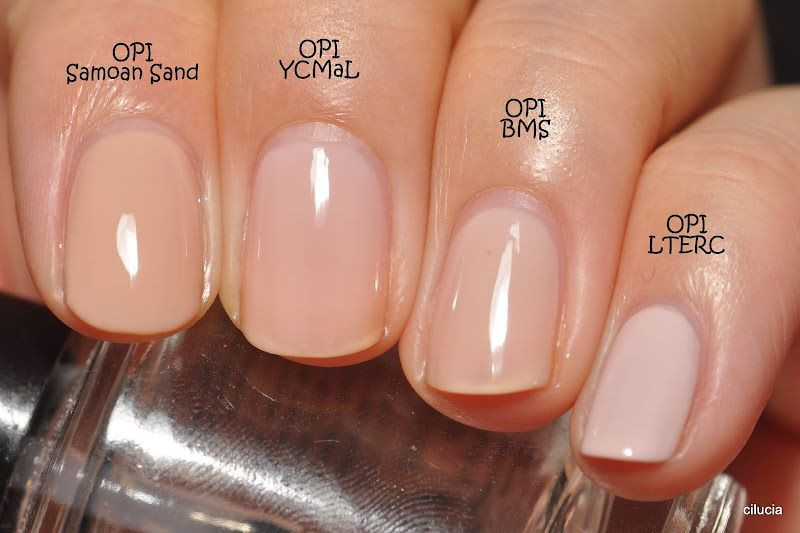 Nude Nail Colors
 OPI Samoan Sand OPI You Callin Me a Lyre OPI Barre My