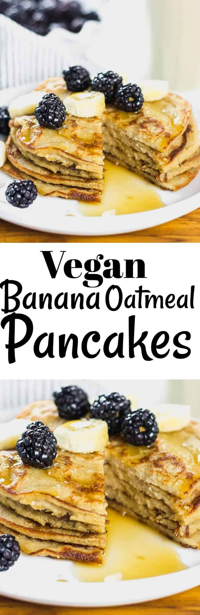 Oatmeal Pancakes Vegan
 Vegan Banana Oatmeal Pancakes Healthier Steps